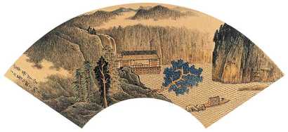 宋玉麟 山水 扇面